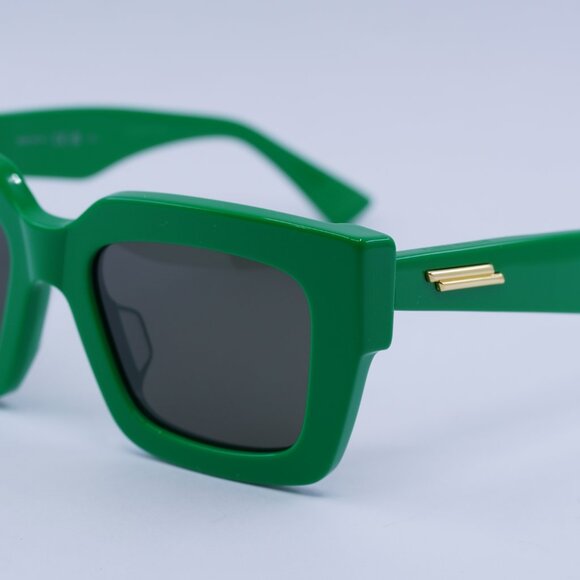 ?️ New Bottega Veneta BV1212S 003 Sunglasses - Green Frame, Grey Lenses main image 7